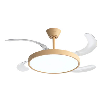 Ventilador De Techo Retráctil Nauru Arena C/ Control 1.06 M 56 Hz/ 60hz Arena Transparentes Abs 4