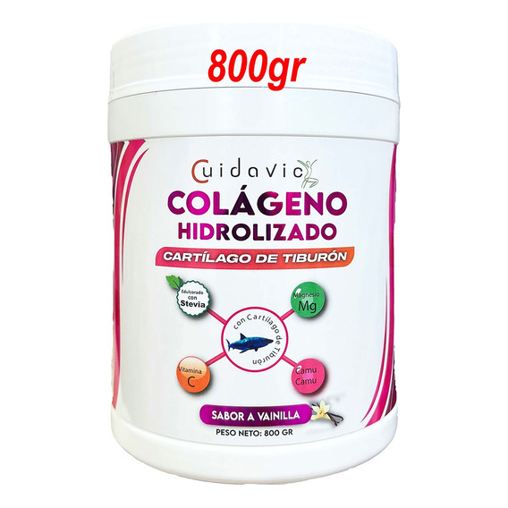 Colágeno Hidrolizado En Polvo Cartílago Vitaminas - Vainilla