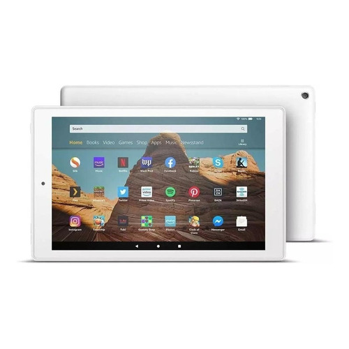 Tablet  Amazon Fire HD 10 2019 KFMAWI 10.1" 64GB white y 2GB de memoria RAM
