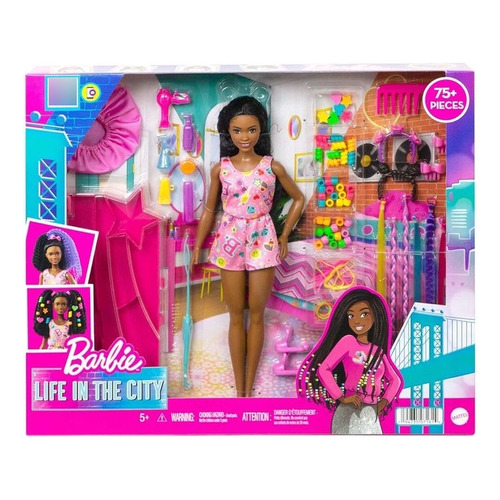 Barbie Life In The City Morena Peinados Divertidos