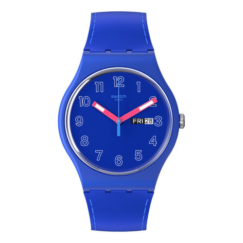 Reloj Swatch Newgent So29n705 Cobalt Disco Color de la malla Azul Color del bisel Azul Color del fondo Azul