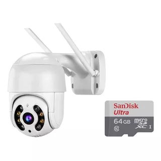 Camera Ip Giratória Wifi Ip Externa Jortan + Cartão 64gb