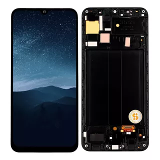 Tela Touch Display Lcd Compatível Galaxy A50 Oled C/aro A505