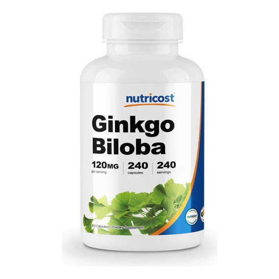 Nutricost Ginkgo Biloba 120 mg, 240 cápsulas importadas