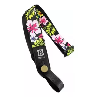 Correia Alça Basso Para Ukulele Diversos Modelos Uk Cor Uk-06 Floral Nome Do Desenho Uk-06 Floral