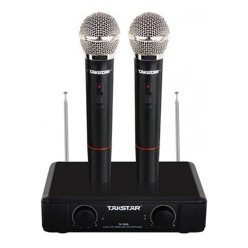 Microfono Inalambrico Para Cantar Doble Takstar Ts2200 Mano