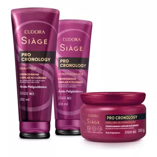 Kit Siage Pro Cronology: Shampoo + Condicionador + Máscara