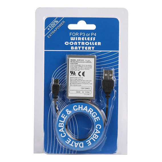 Bateria Para Mando De Ps4 V1 Conector Pequeño Inc Cable
