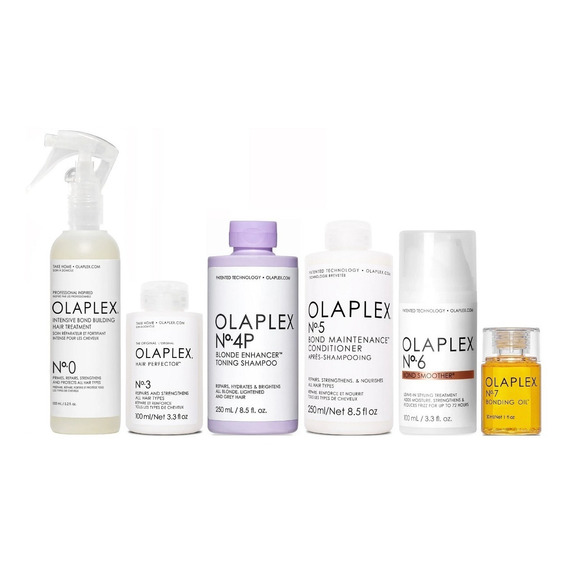 Olaplex N°0+ N°3+ N°4p+ N°5+ N°6+ N°7 Para Cabello Rubio