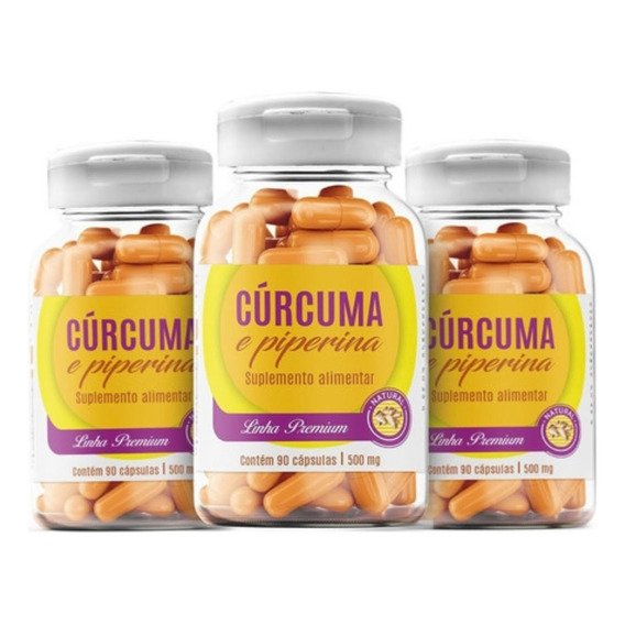 Curcuma Natural Potente Antiinflamatorio 90 Capsulas 500mg