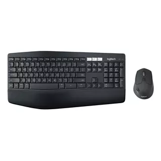 Kit De Teclado E Mouse Sem Fio Logitech Mk850 Português Brasil De Cor Preto