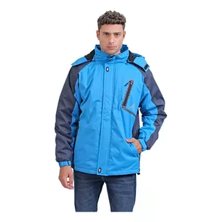 Campera Ski Liviana Aspen Azul, Hombre. Bravo J. Talle S-5xl