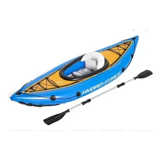 Kayak Inflable Bestway Para 1 Persona Remo E Inflador