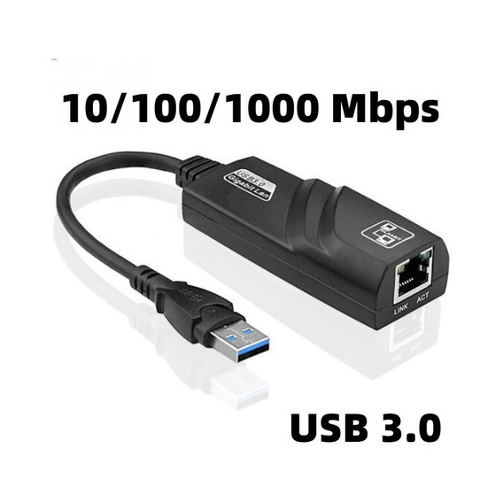 Adaptador Rede Usb 3.0 Gigabit Rj45 Ethernet 10/100/1000