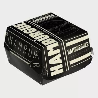 Caixa Hamburguer Black C/50 Und