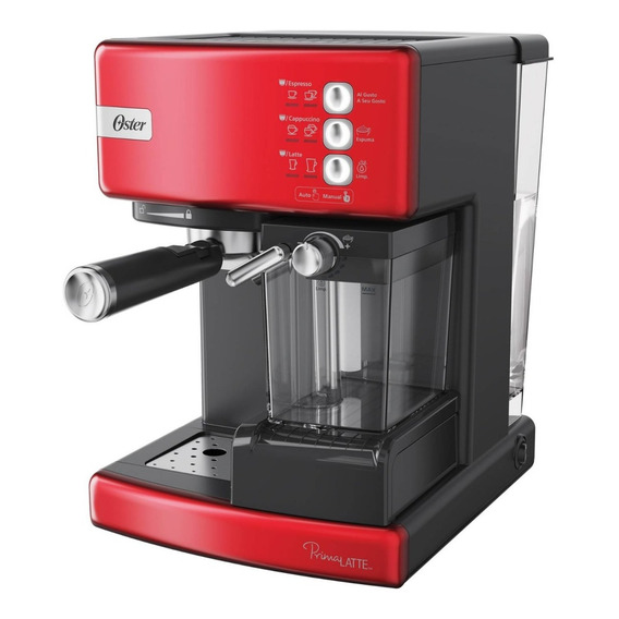 Cafetera Oster Prima Latte Roja Bvstem6603r