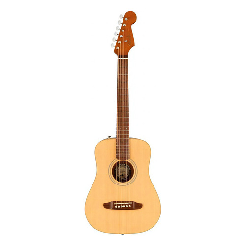Guitarra Fender Acustica Redondo Mini C/funda Natural 3/4 Orientación de la mano Diestro