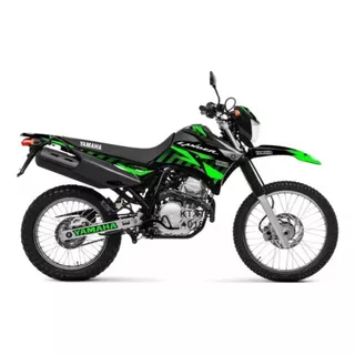 Kit Adesivos Moto Yamaha Lander 250 2009 A 2019 Verde