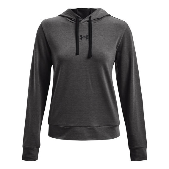 Polerón Mujer Rival Terry Hoodie-g Gris Under Armour