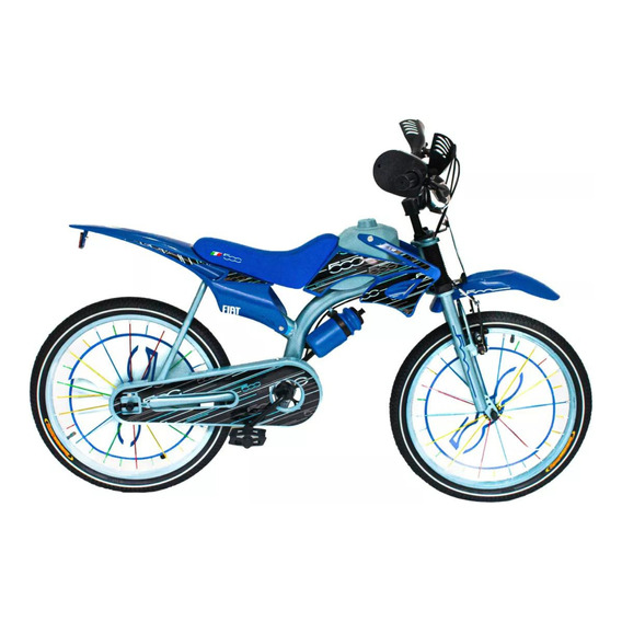 Bicicleta Infantil 7113 Dencar Motocross Rodado 20 Fiat 500 