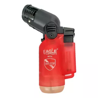 Encendedor Mini Tipo Soplete Recargable Con Flama Regulable Color Rojo