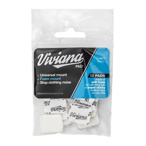 Viviana Straps Pack De 12 Pads Para Mic Corbateros Lavs