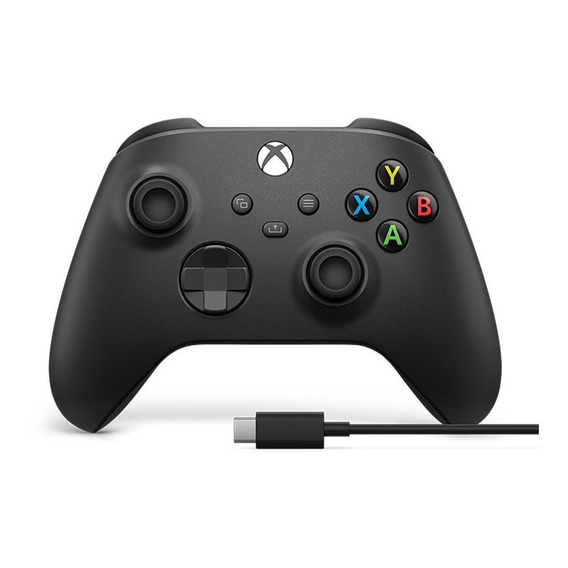 Joystick inalámbrico Microsoft Xbox QAT-00001 Carbon Black carbon black