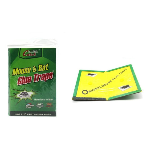 Trampa Adhesiva Plaga Ratones 100% Efectiva Pack 10u, Grande