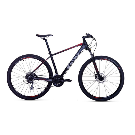 Mountain bike Vairo XR 3.8  2020 R29 L 24v frenos de disco hidráulico cambios Shimano 34.9 42T y Shimano Acera color negro/rojo/azul  