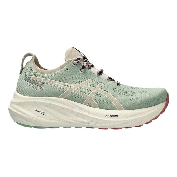 Tenis Running Asics Gel-nimbus 26 Tr Nature Bathing Verde Mu