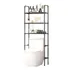 Mueble Organizador De Baño 3 Niveles Color Blanco - Cs. Color Negro