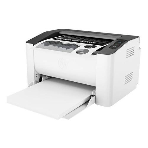 Impresora Láser Hp 107w Monocromática Wifi Color Blanco/Gris
