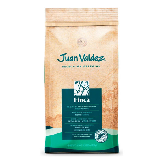 Café Finca Juan Valdez Grano 454 Gr