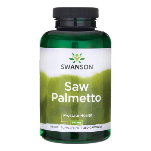 Saw Palmetto 540mg (250 Cápsulas) Swanson Salud De Próstata