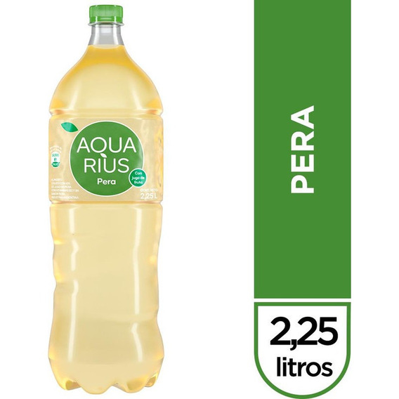 Agua Saborizada Aquarius Pera 2,25 Lt