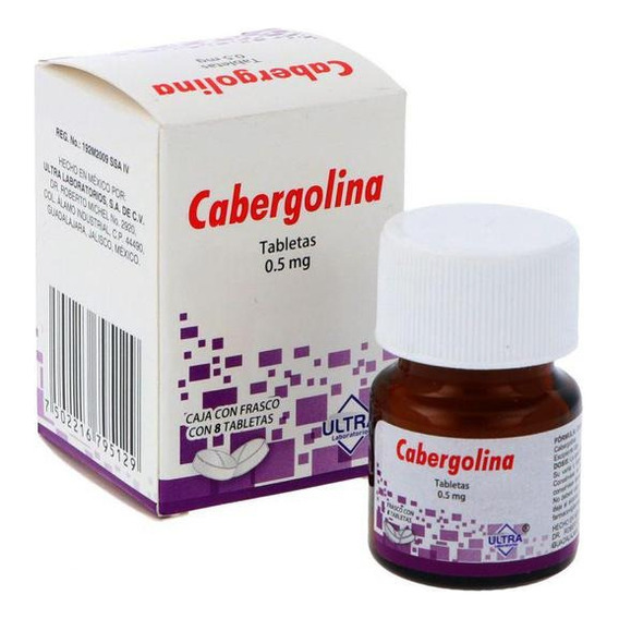 Cabergolina 0.5 Mg Caja Con 8 Tabletas Ultra Laboratorios