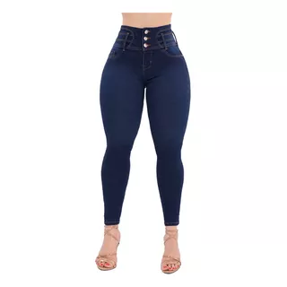  Jeans Dama Pantalones  Mujer Cintura Levanta Pompa Premium