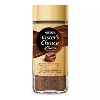 Café Soluble Taster's Choice Flavors Caramel Dark Chocolate 100g