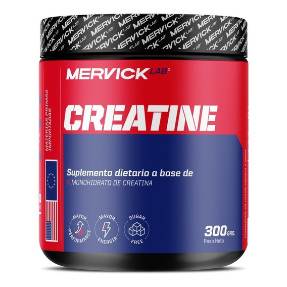 Mervick Lab, Creatina Monohidrato Premium, Potenciador 300g