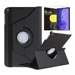 Capa Giratória+ Película Vidro P/o Galaxy Tab A7 T500/t505