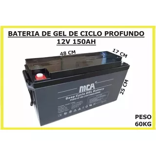 Bateria Recargable De Gel Mca 12v 150ah
