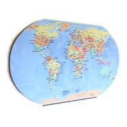 Quadro Decorativo Mapa Mundi Pin Pinar Viagens Com Pinos