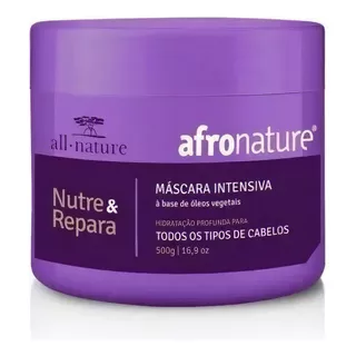 Máscara Afro Nature De Tratamento Intensivo All Nature 500g