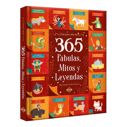 Libro 365 Fábulas, Mitos Y Leyendas: Libro 365 Fábulas, Mitos Y Leyendas, De Lexus Editores. Serie Infantil Editorial Lexus, Tapa Dura, Edición 2024 En Español, 2024