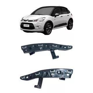 Par Guia Para-choque Dianteiro Citroen C3 2012 A 2018