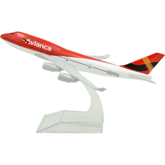 Escala 1 :400//avianca B747//15cms De Largo //metálico 