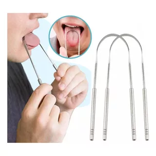 Limpia Lengua Set 2 Piezas Estuche Raspador Lengua Oral Full