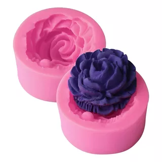 Set Molde Silicona Rosas Para Fondant Antiadherente 2un