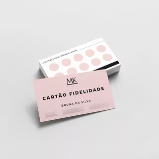 Cartão Fidelidade Personalizado - 1.000 Unidades