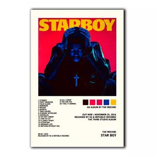 Cuadros Decorativos The Weeknd Álbum Music Tracklist